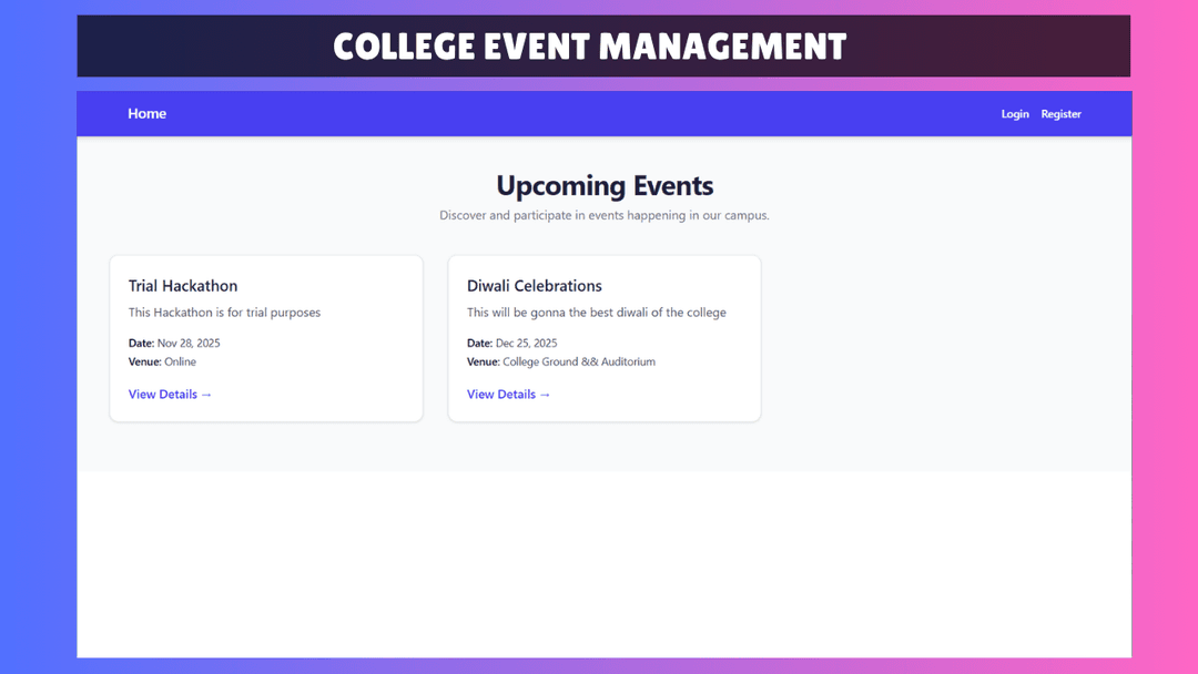 College Event Management