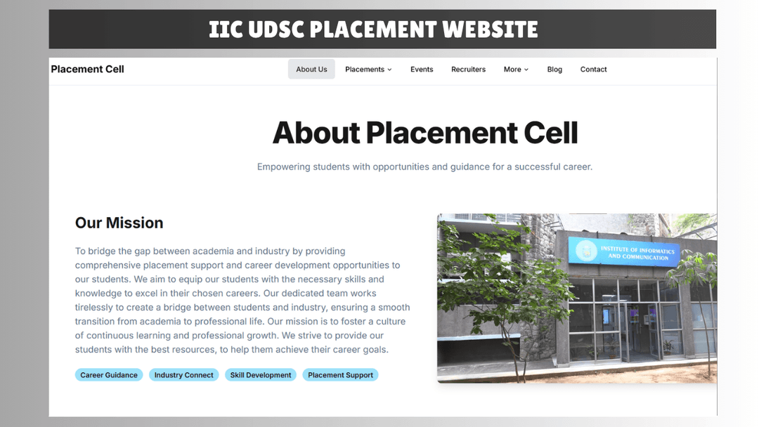IIC Placement Website