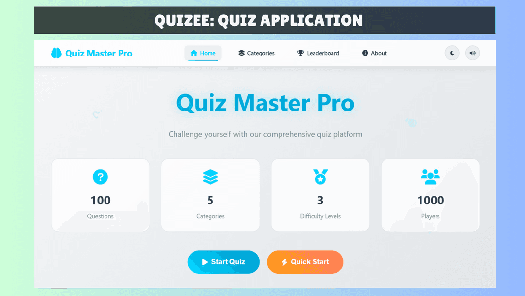 Responsive Quiz Application